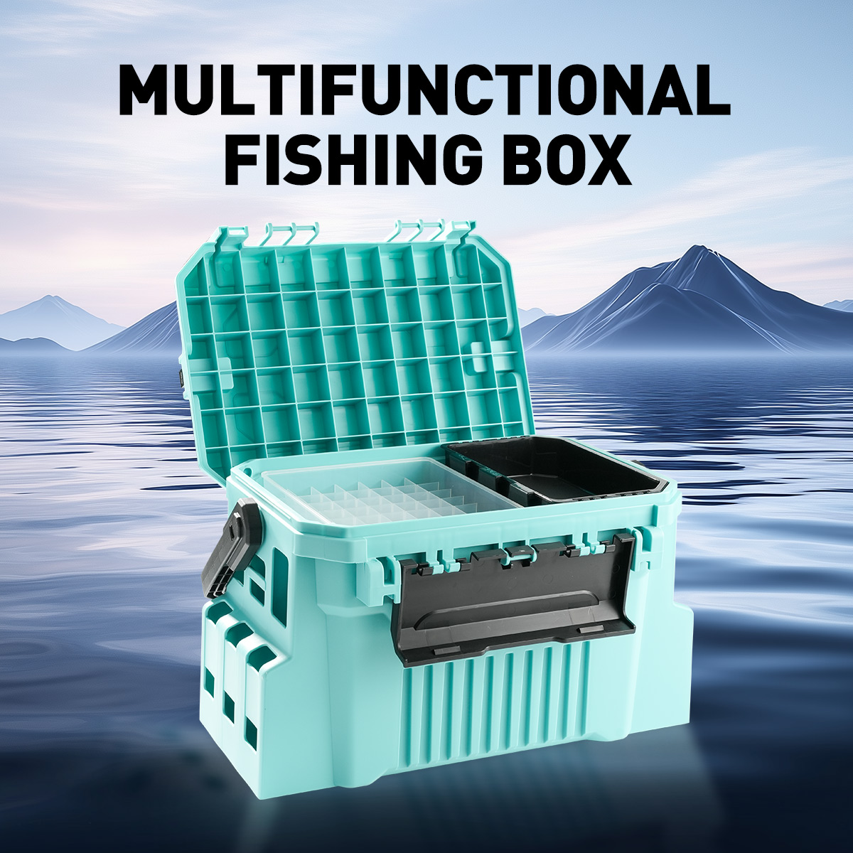 Caja de aparejos de pesca de 2 - Fishing Kayak Crate reseña y precio