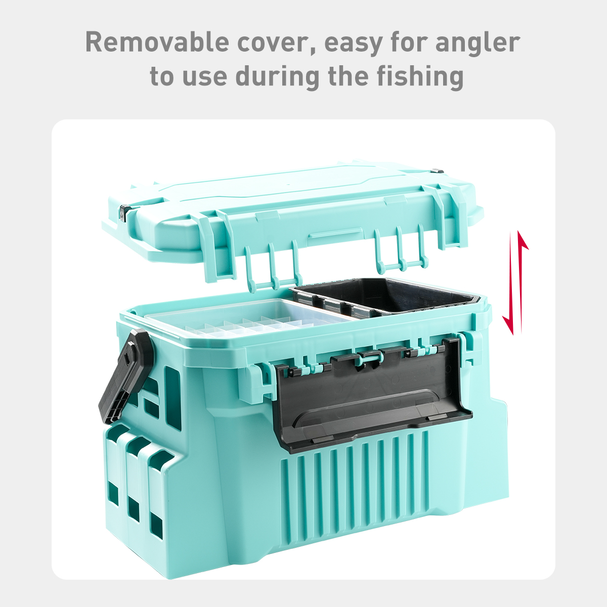 Caja de aparejos de pesca de 2 - Fishing Kayak Crate reseña y precio