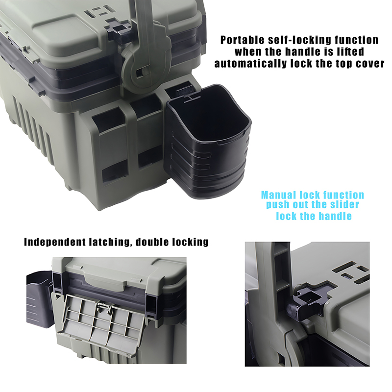 JSFUN-caja de pesca con soport - Fishing Kayak Crate reseña y precio